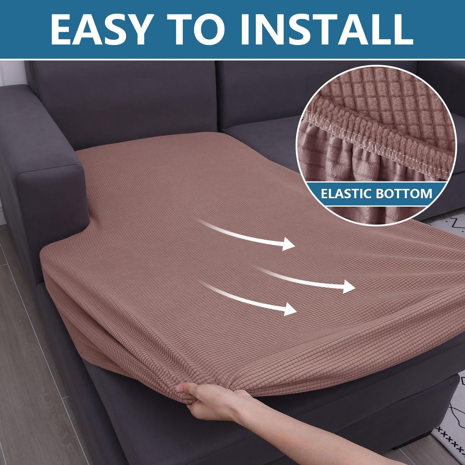Foto 5 | Funda De Cojín Hyha Para Sofá Seccional Impermeable En Forma De L - Venta Internacional.