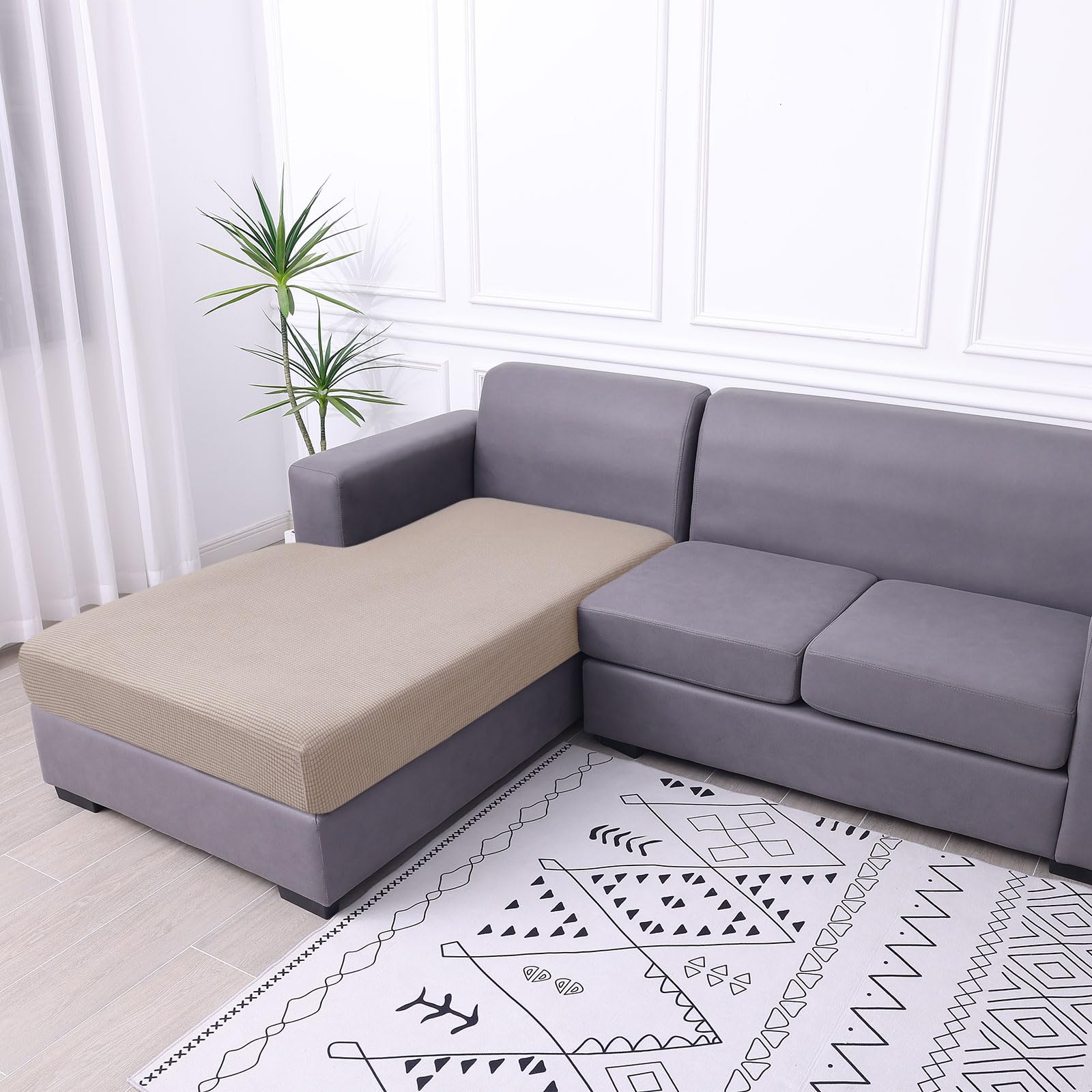 Foto 5 | Funda De Cojín Hyha Para Sofá Seccional Impermeable, Color Topo - Venta Internacional.