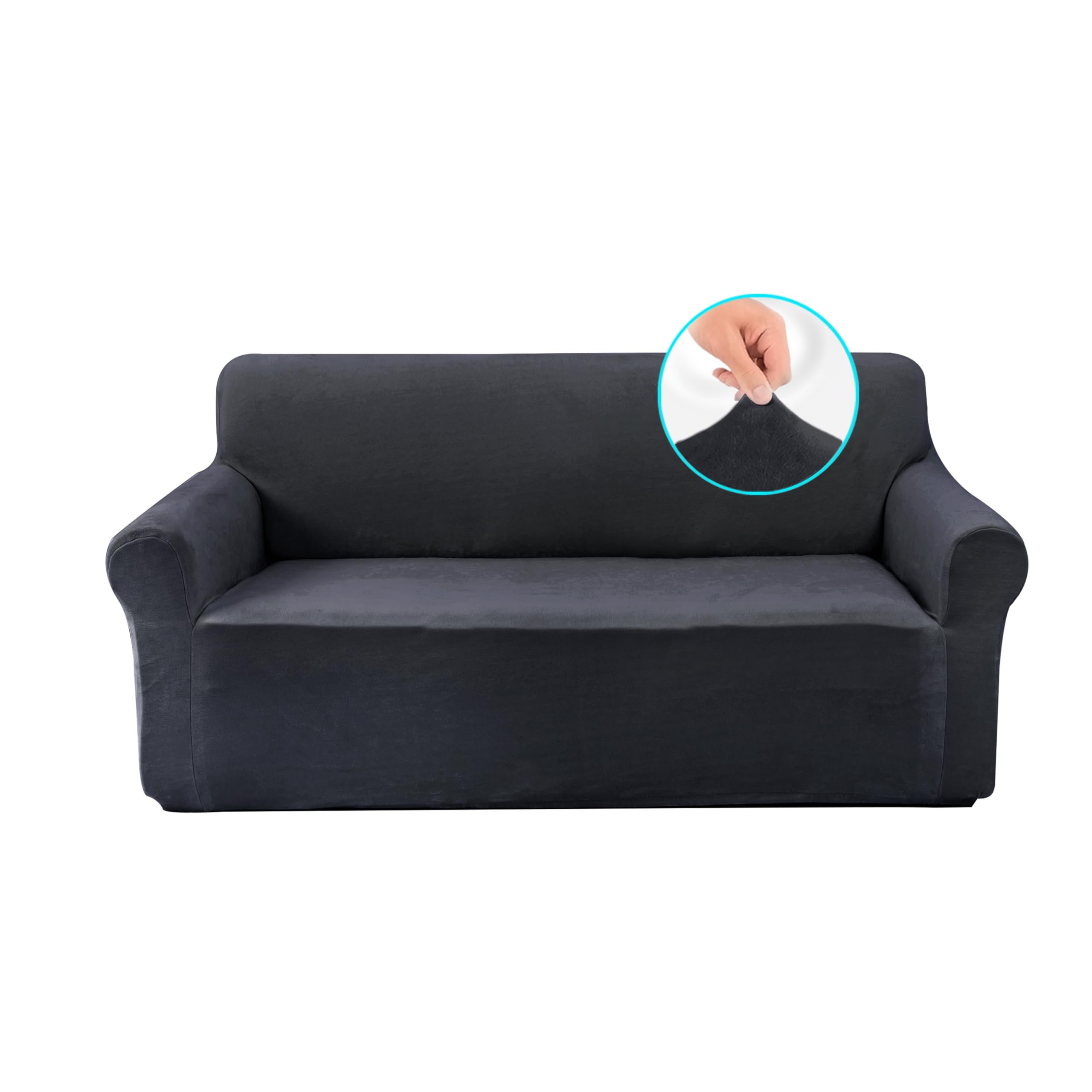 Foto 1 | Funda De Sofá U-nice Home Velvet Loveseat Gris Oscuro - Venta Internacional.