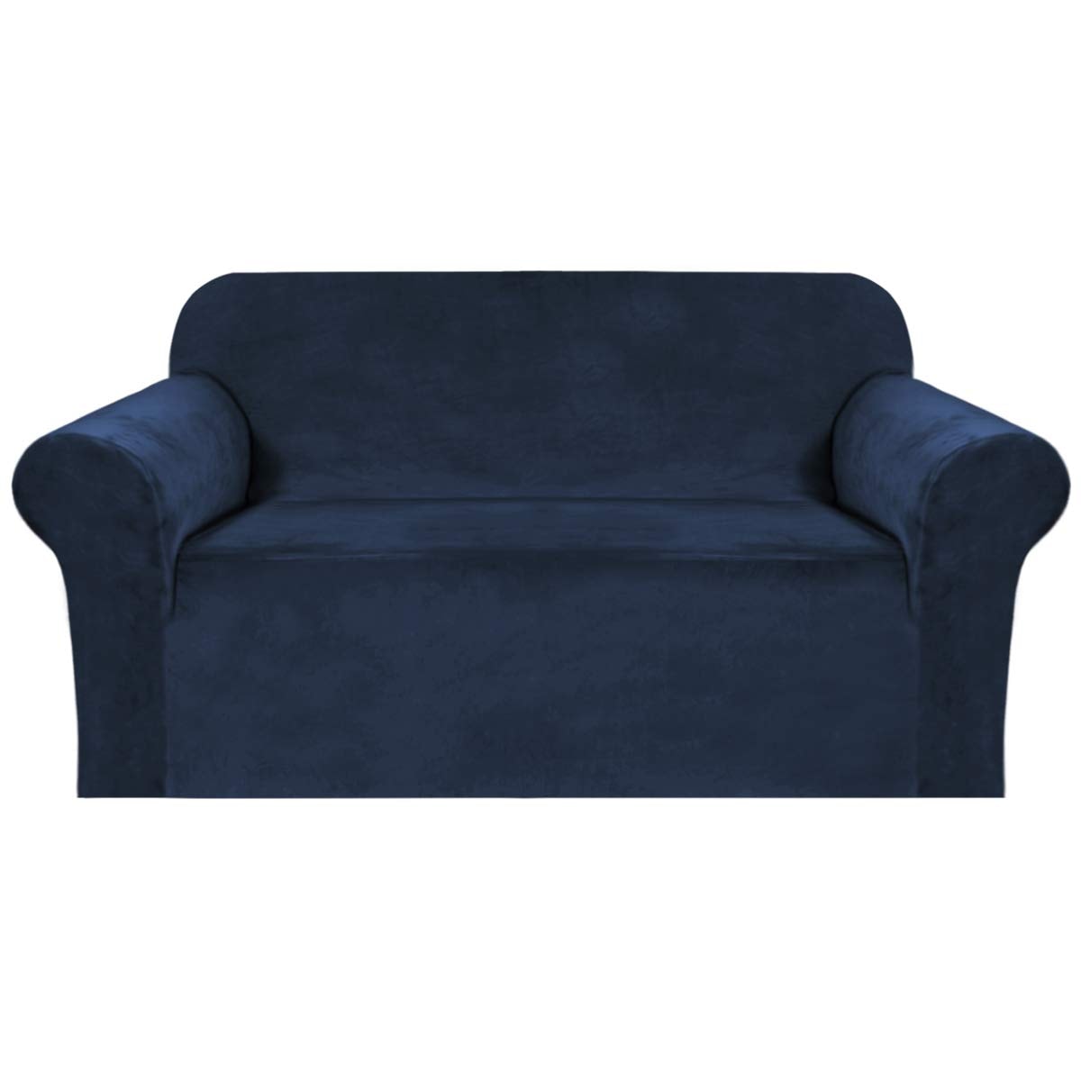 Sofá De Dos Plazas De Terciopelo Elástico H.versailtex De Slipcover, Azul Marino - Venta Internacional. $1,122