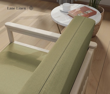 Foto 6 | Fundas De Futón Lane Linen, Tamaño Completo, 100% Algodón, Color Verde Oliva - Venta Internacional.