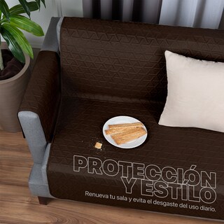 Foto 6 | Juego Protector Cubresala Pinsonic Doble Vista 3 Piezas Real Textil Mostaza - Café