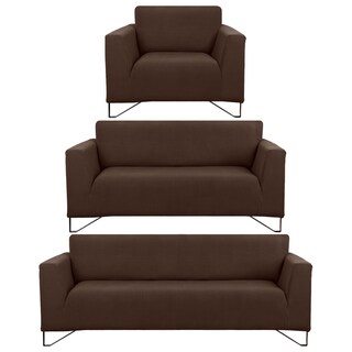 Foto 1 | Juego Protector Cubre Salas Real Textil Elástico Café Oscuro Ajustable 3 Piezas
