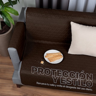 Foto 6 | Juego de Protector Cubre Sala Real Textil Pinsonic Doble Vista 3 Piezas Rojo
