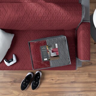 Foto 8 | Juego de Protector Cubre Sala Real Textil Pinsonic Doble Vista 3 Piezas Tinto