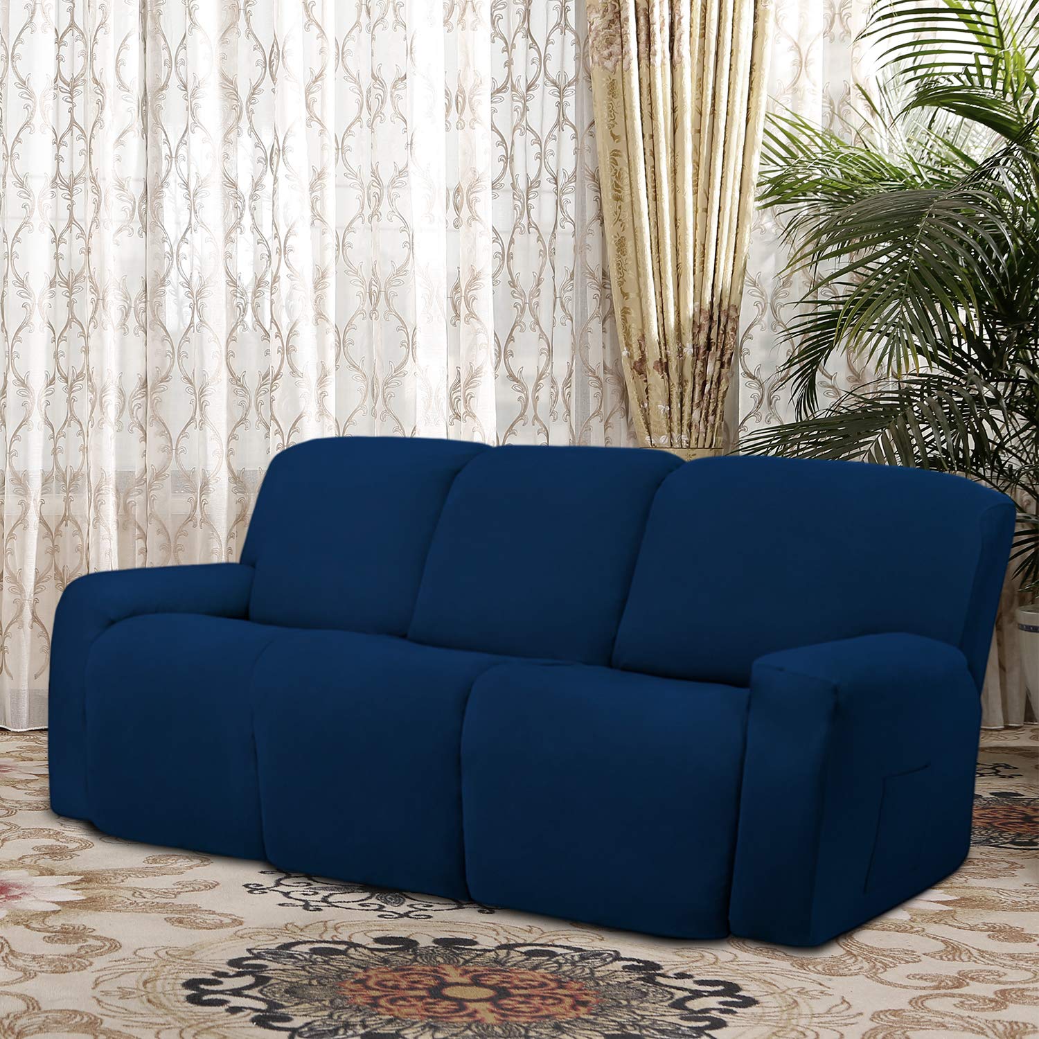 Foto 3 pulgar | Slipcover, Sillón Reclinable, De Microfibra, Elástico Y Fácil De Usar - Venta Internacional.