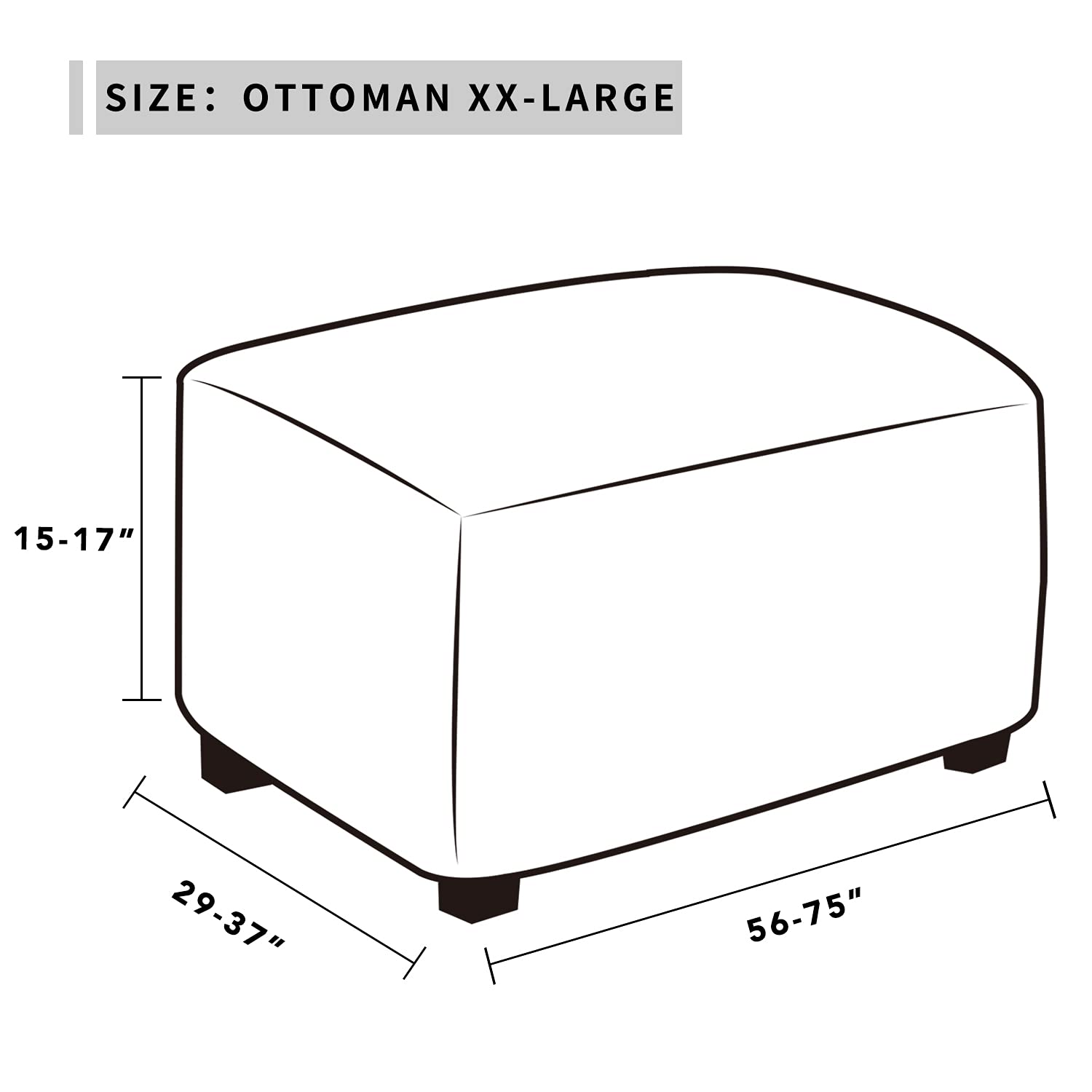 Foto 7 pulgar | Funda Para Otomana, Tela Elástica 100% Impermeable, Fácil De Usar - Venta Internacional.