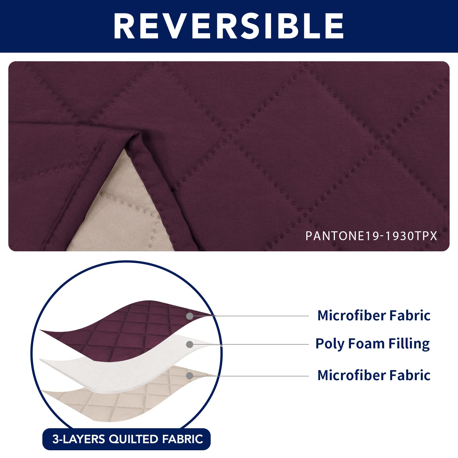 Foto 6 pulgar | Funda de Sofá Purefit Reversible para Reclinarse - Venta Internacional