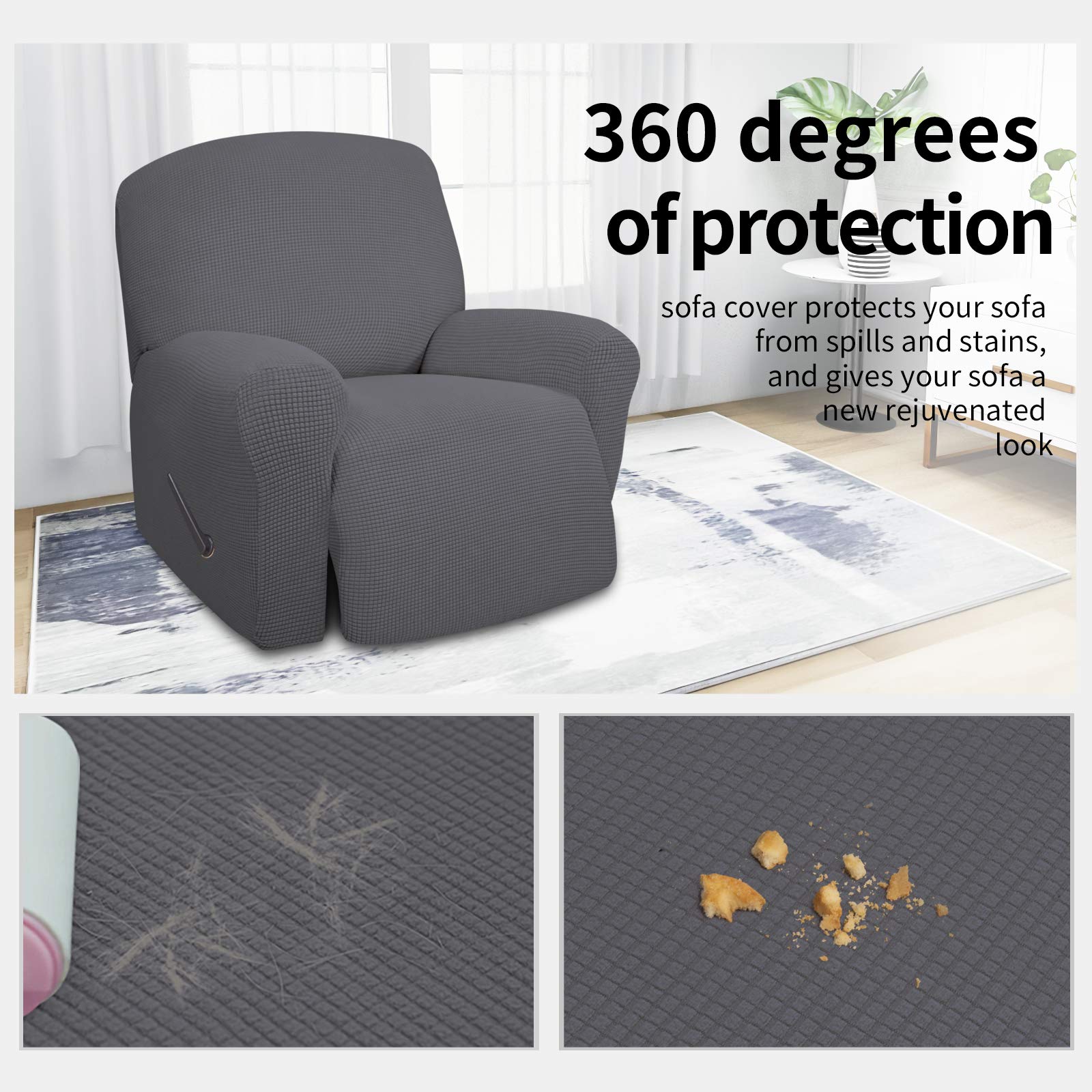 Foto 4 pulgar | Funda de Sofá Elástica y Reclinable de Gran Tamaño - Venta Internacional
