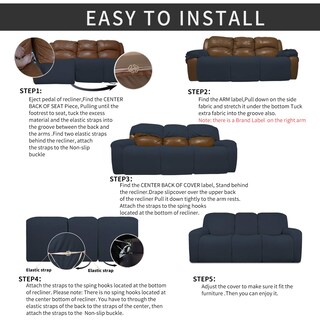 Foto 7 | Funda de Sofá Reclinable Elástica de 8 Piezas Protección Total y Fácil de Usar - Venta Internacional