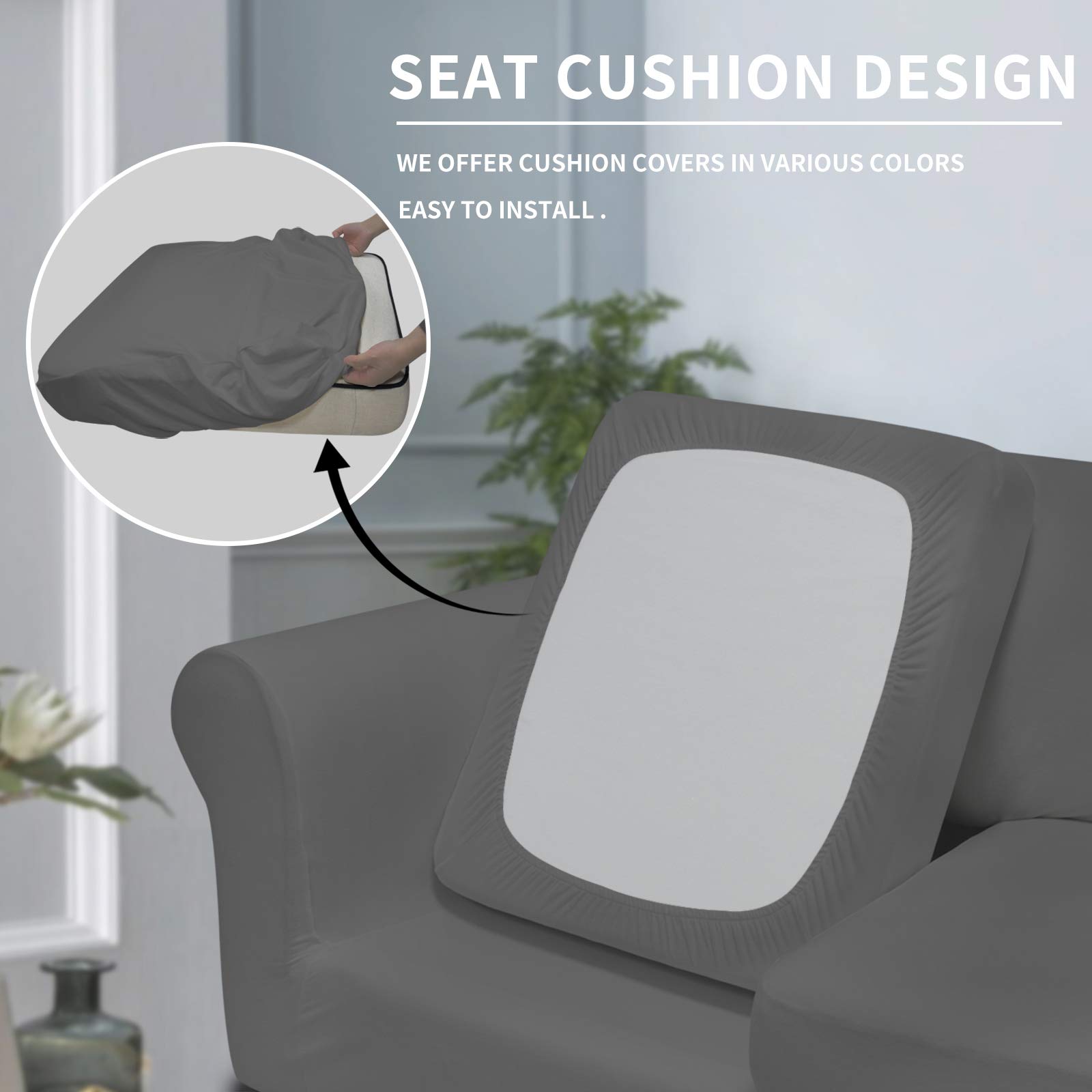 Foto 4 pulgar | Funda De Sofá Suave Y Elástica De 4 Piezas, Cómoda De Llevar - Venta Internacional.