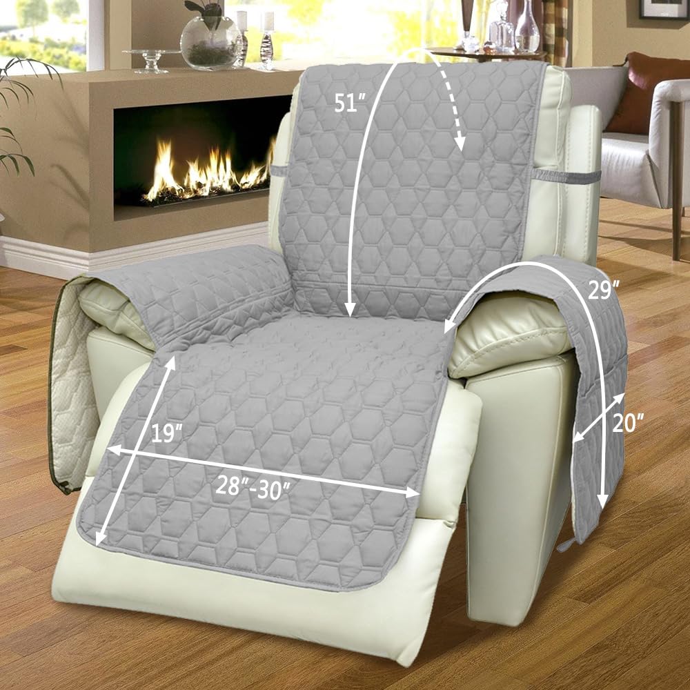 Foto 3 pulgar | Funda Reclinable Rbsc Home, 76 Cm, Impermeable Y Antideslizante, Gris - Venta Internacional.