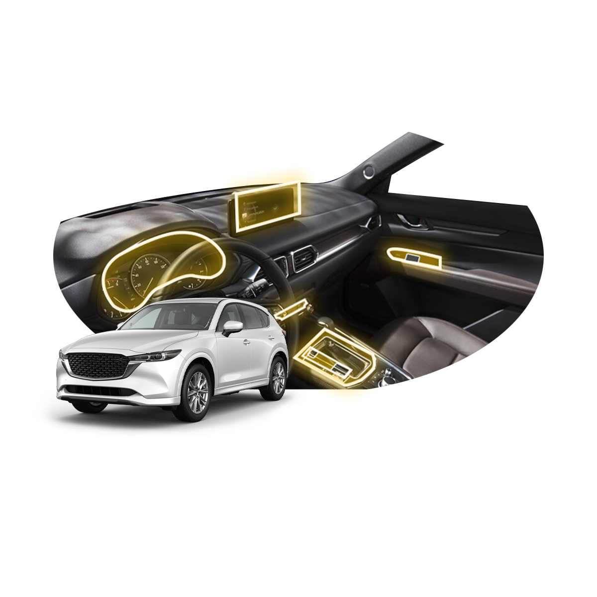 Protector Interior Para Mazda Cx5 2024 Kit Transparente Ppf
Para Autos