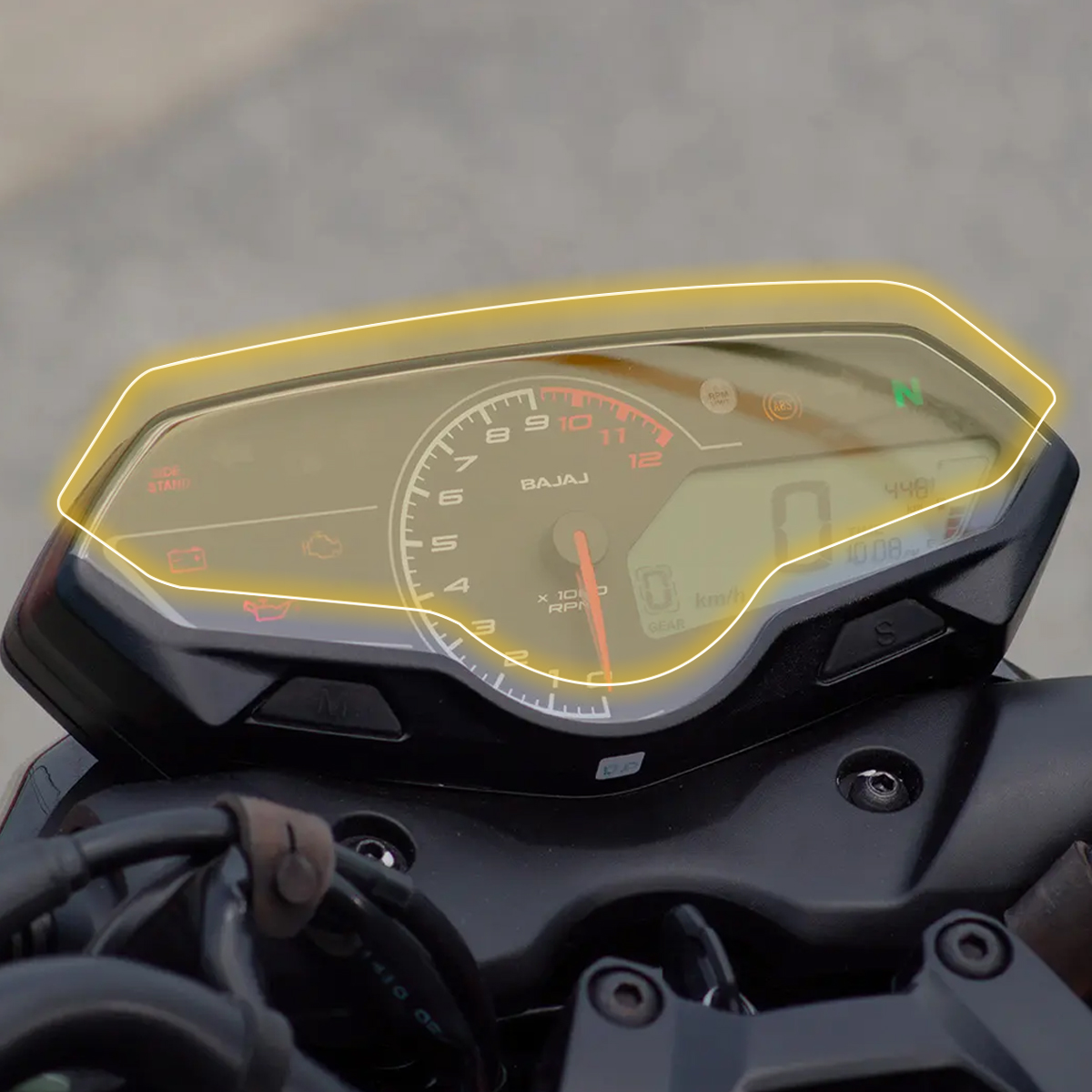 Foto 2 | Mica De Ppf Para Tacómetro De Moto Pulsar N160 / N250 
Transparente Kit De Exteriores