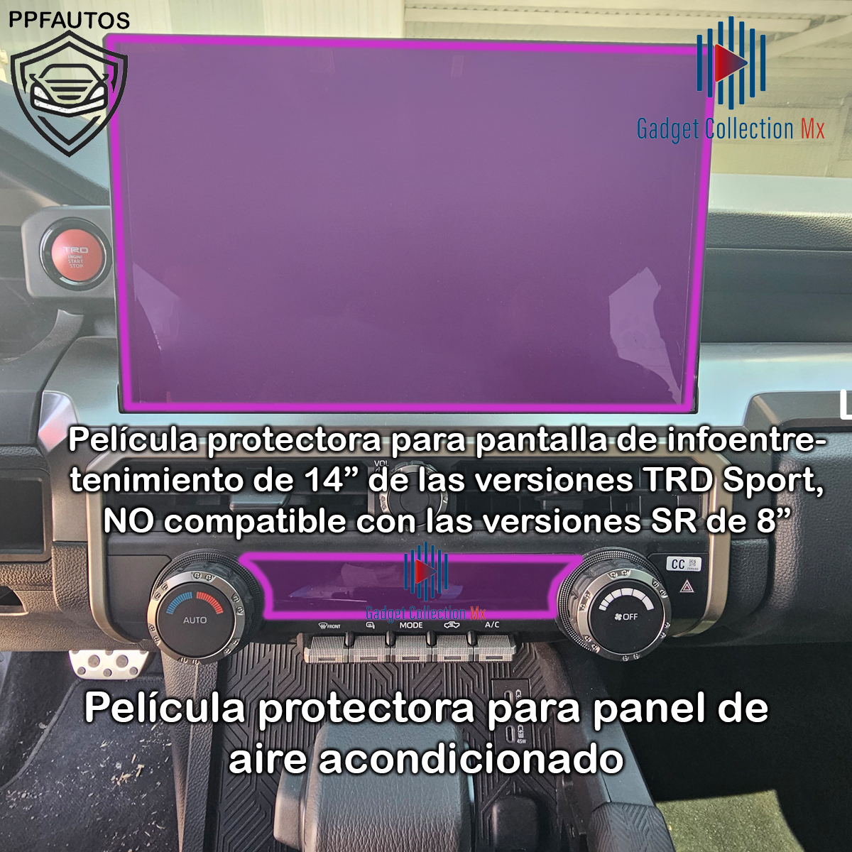 Foto 4 pulgar | Protector Interior Para Toyota Tacoma Trd Sport 2024 Kit Ppf
Para Autos