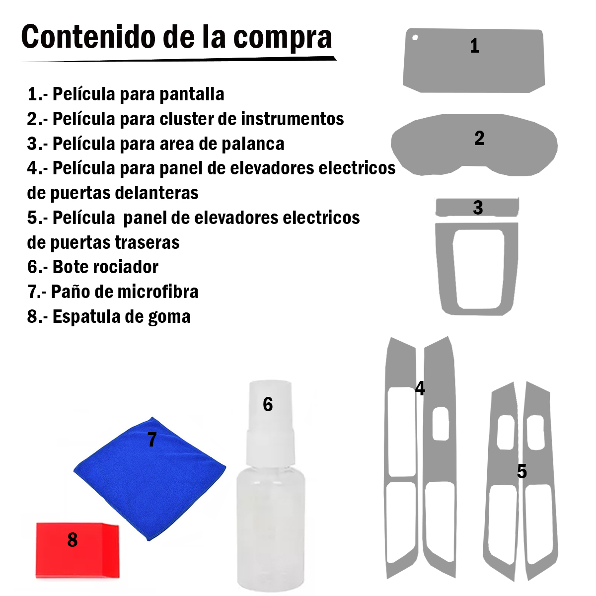 Foto 4 | Protector Interior Para Chevrolet Aveo Lt 2024 Kit Ppf Para Auto
