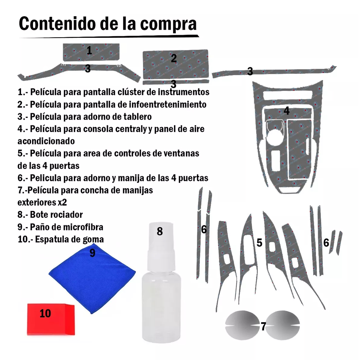 Foto 5 | Protector Interior Para Gwm Haval H6 Luxury 2024 Ppf Para Auto