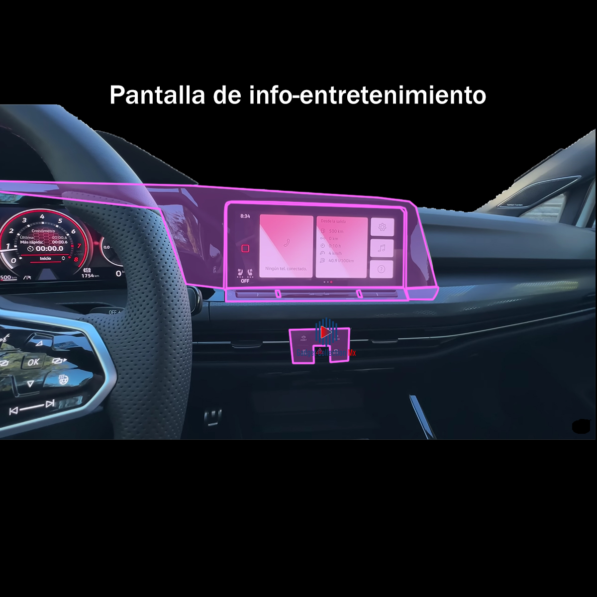 Foto 5 pulgar | Protector Interior Para Golf Gti 2024 Transparente Ppf Para
Auto