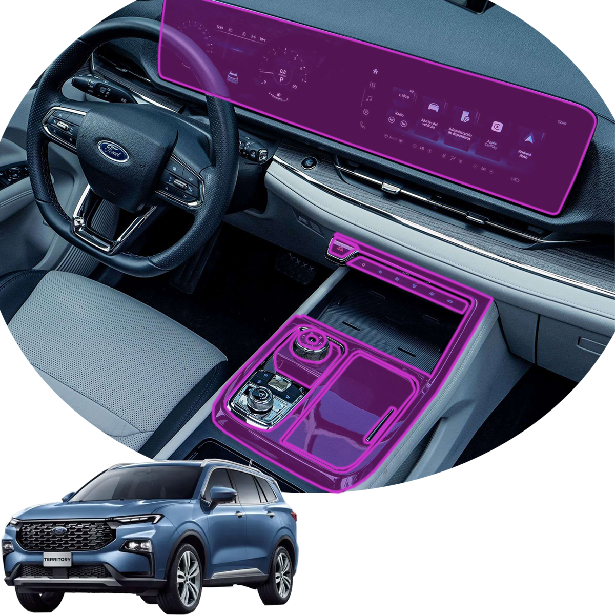 Protector Interior Para Ford Territory 2024-2025 Kit Ppf Para
Autos