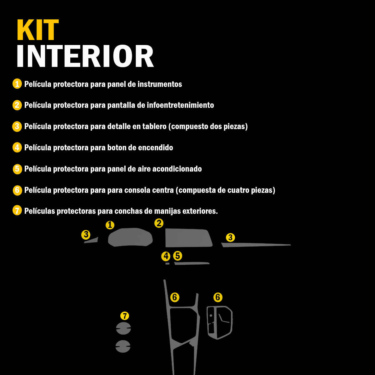 Foto 7 | Protector Interior Para Chirey Tiggo 2 Pro Luxury 2024-2025 Ppf
Para Auto
