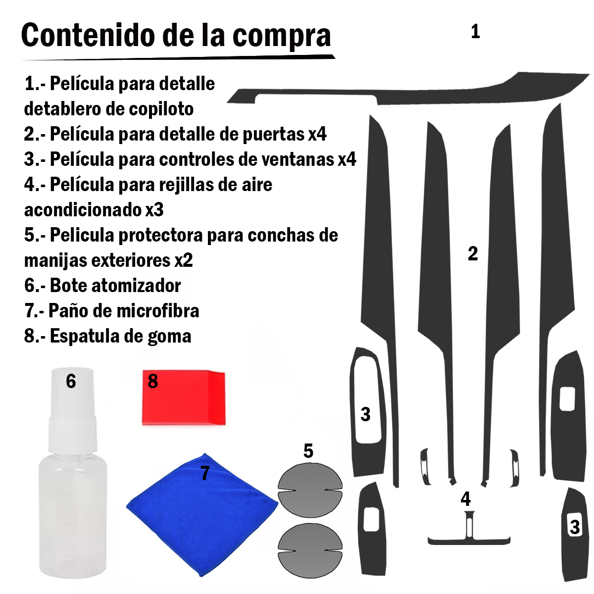 Foto 5 pulgar | Protector Interior Para Puertas De Dodge Journey 2023-2024
Ppf Para Autos