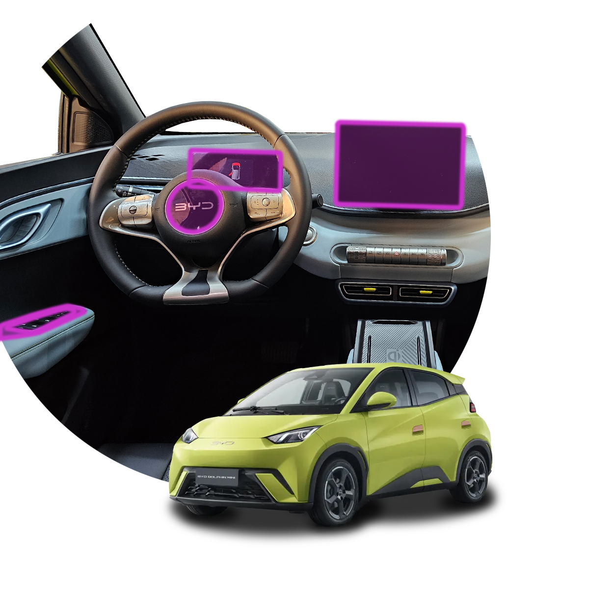 Protector Interior Para Byd Dolphin Mini 2024 Ppf Para Auto