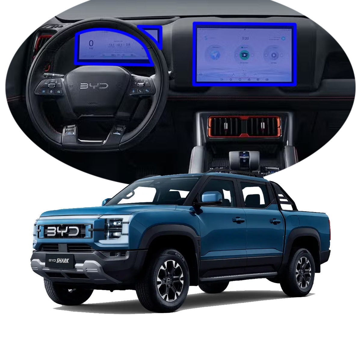 Protector Interior Para Pantallas De Byd Shark 2024 Ppf Para Auto
