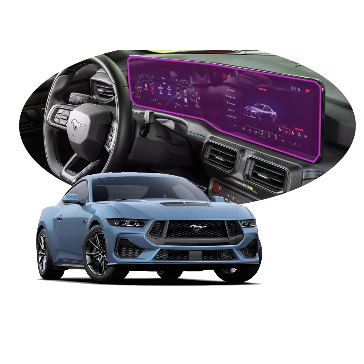 Foto 2 pulgar | Protector Interior Para Pantalla De Ford Mustang 2024 Ppf 
Para Auto