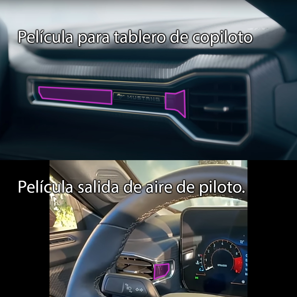 Foto 4 pulgar | Protector Interior Para Pantalla De Ford Mustang 2024 Ppf 
Para Auto