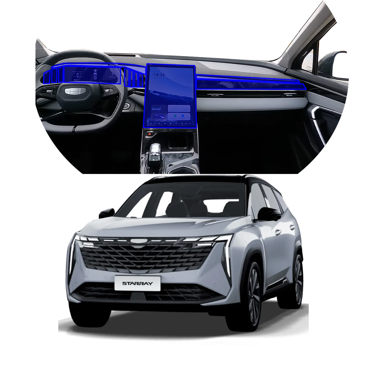 Foto 1 | Protector Interior Para Geely Starray 2024-2025 Ppf Para Auto