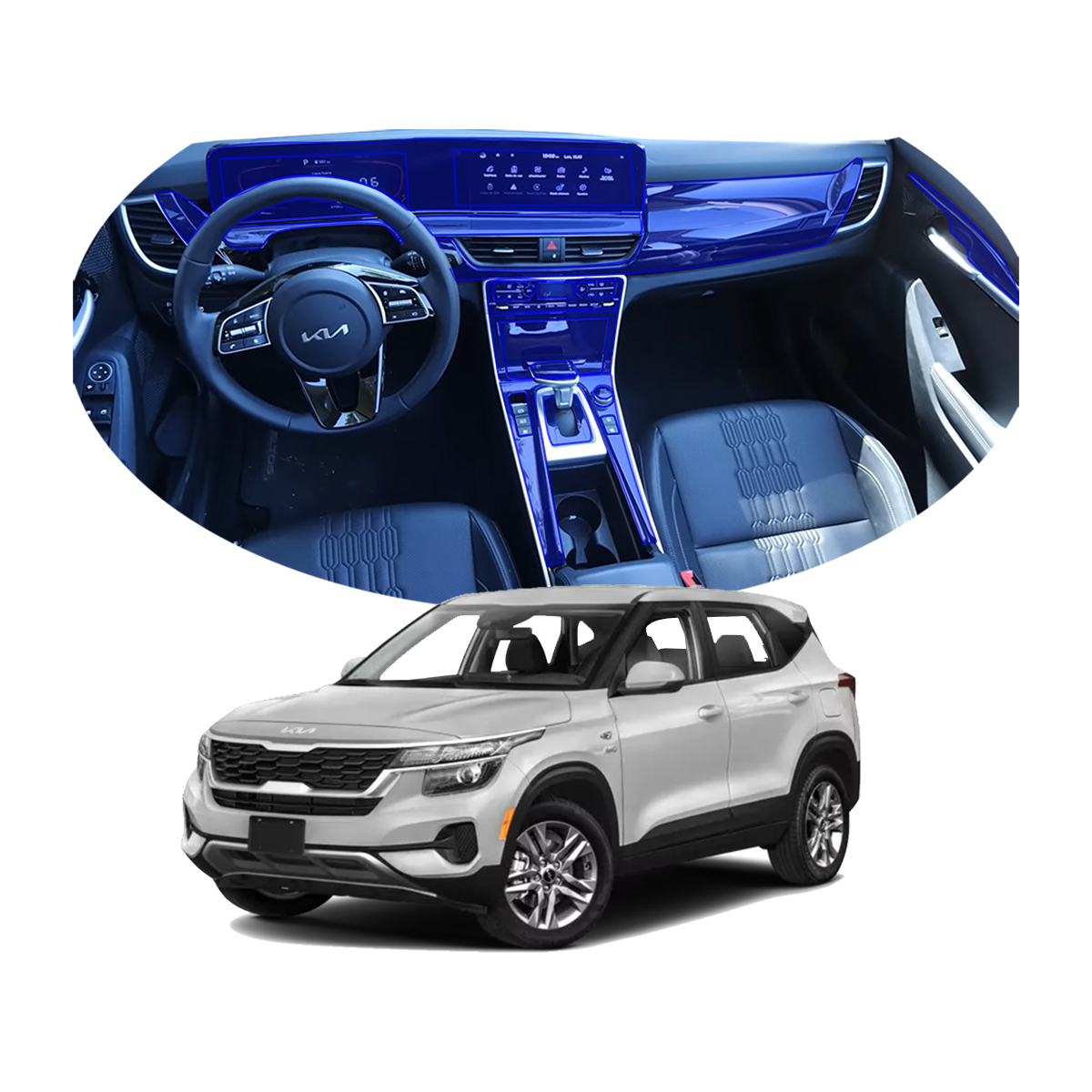 Protector Interior Compatible A Kia Seltos Sx 2024 Ppf Para Auto