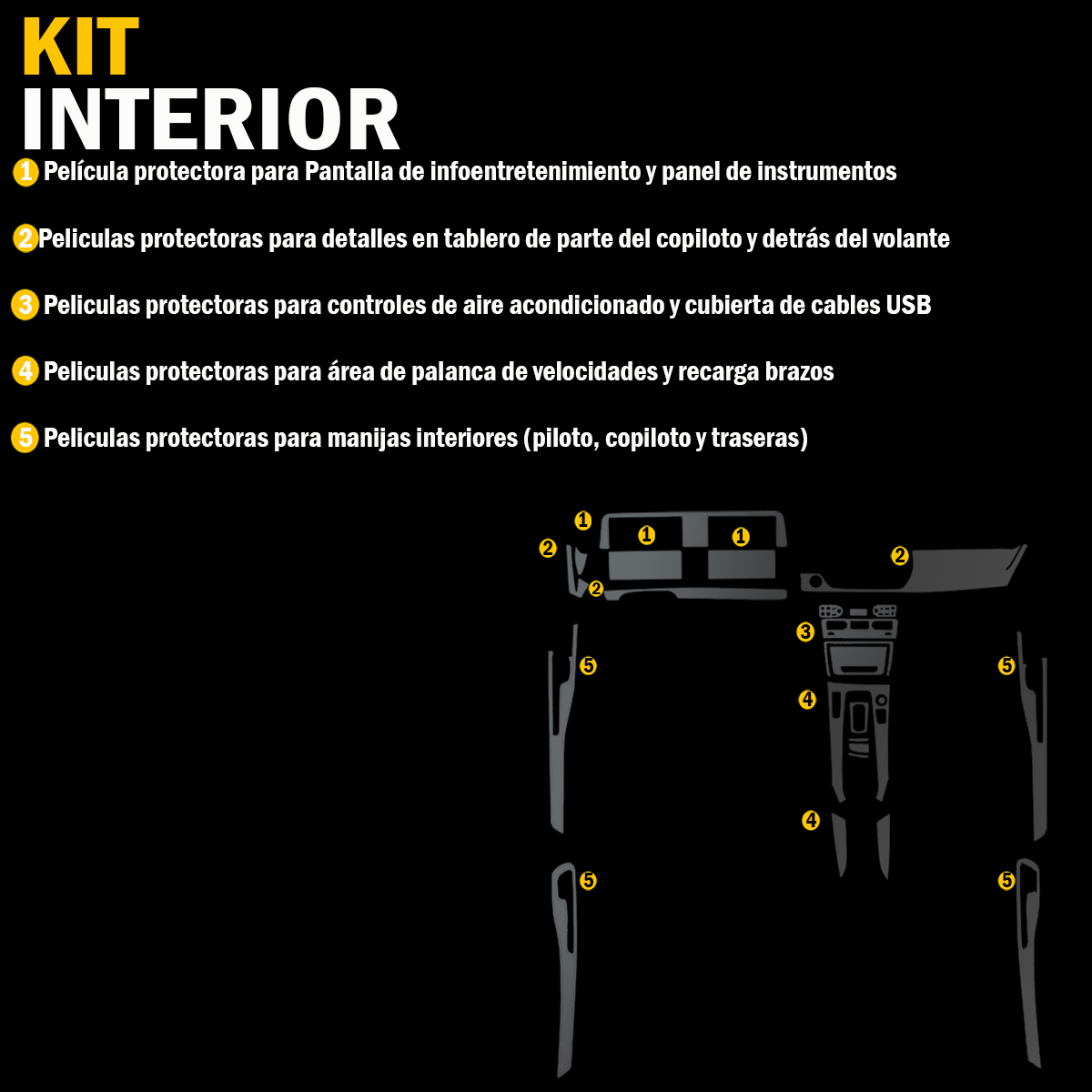 Foto 9 pulgar | Protector Interior Compatible A Kia Seltos Sx 2024 Ppf Para Auto