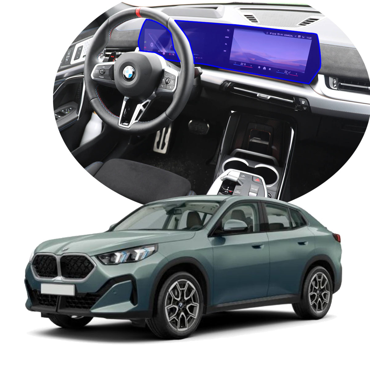 Foto 2 pulgar | Protector Interior Para Pantalla Bmw X1 X2 2024-2025 Ppf
Para Auto