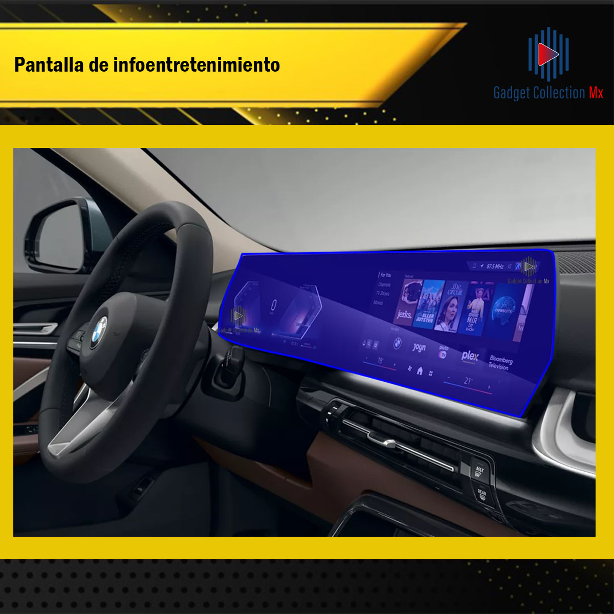 Foto 3 pulgar | Protector Interior Para Pantalla Bmw X1 X2 2024-2025 Ppf
Para Auto
