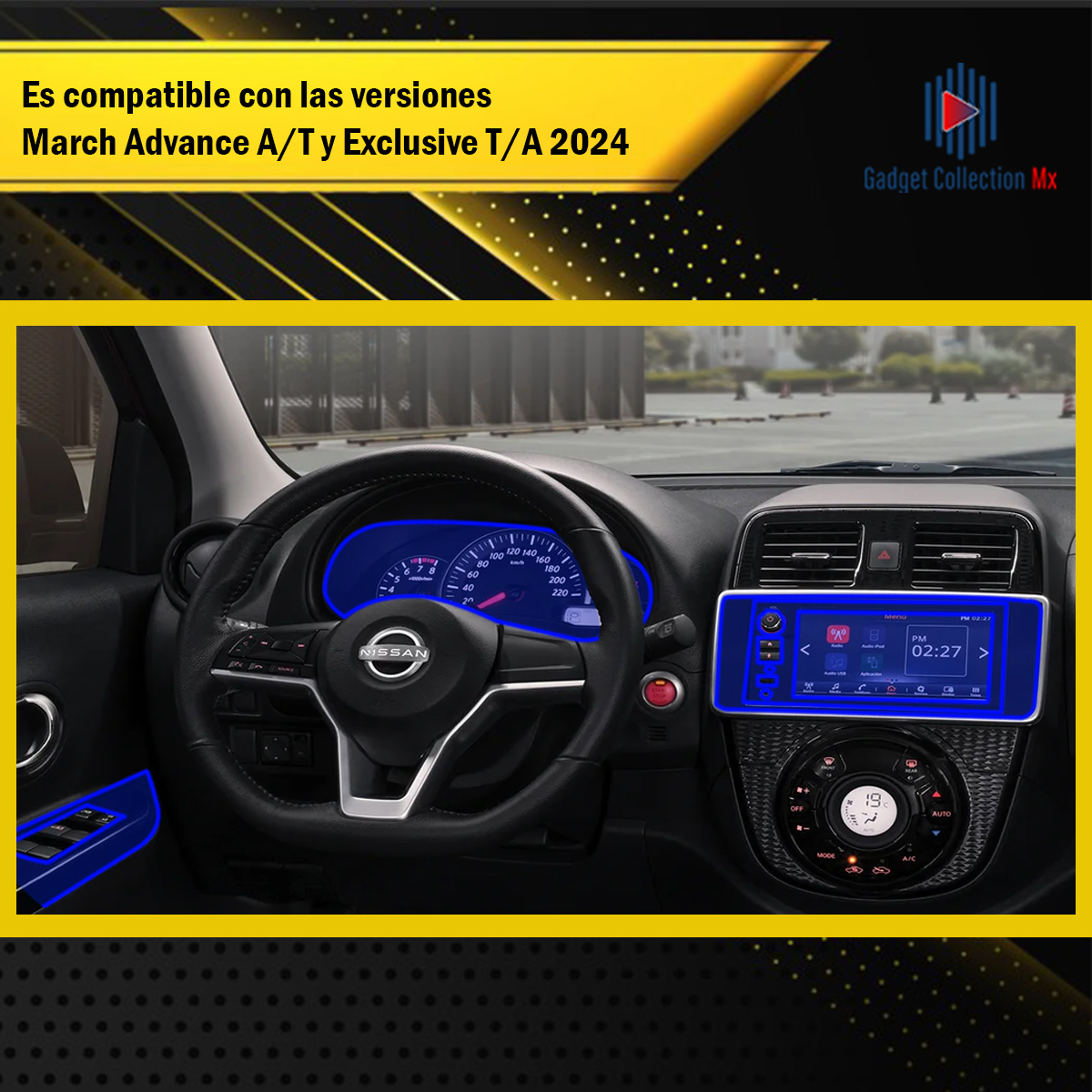Foto 2 | Protector Interior De Nissan March 2025 Versión Advance Y Exclusive Ppf Para Auto