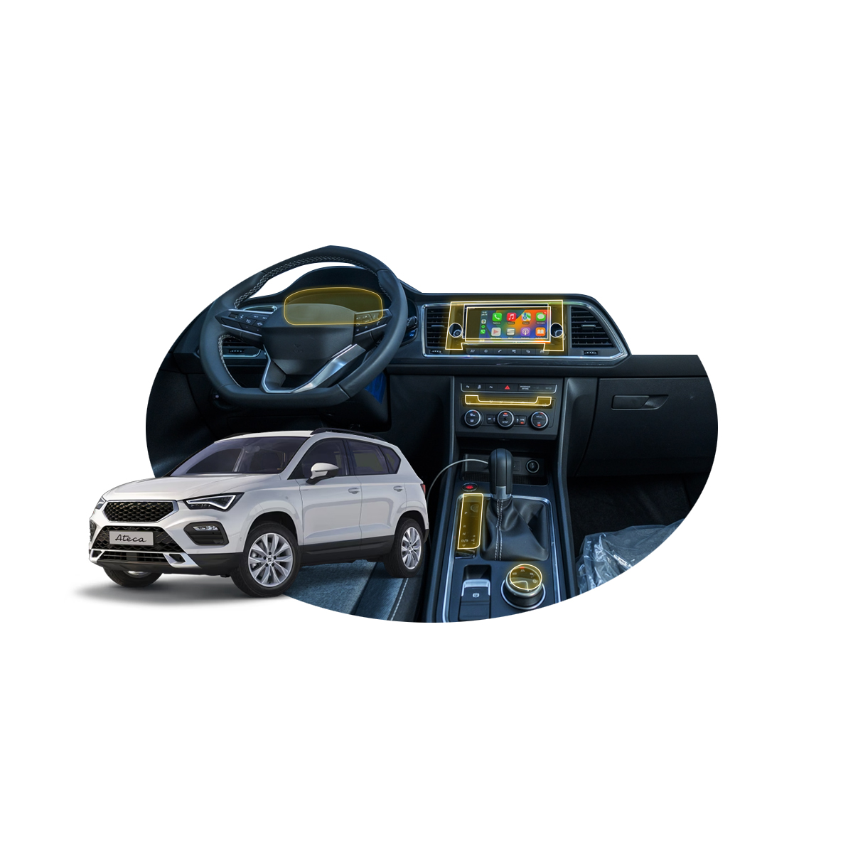 Foto 1 | Protector Interior Para Seat Ateca Style 2024-2025 Ppf Para Auto