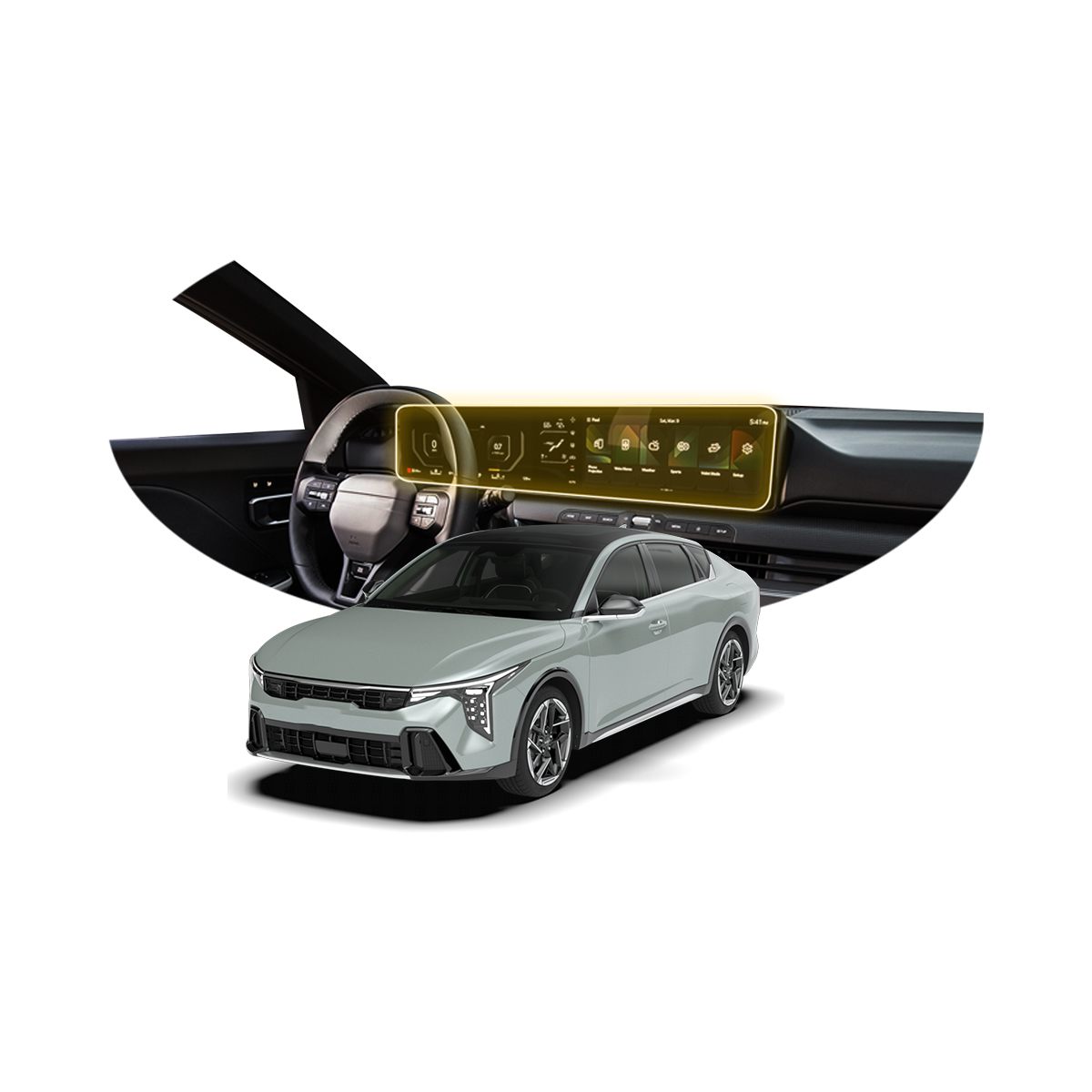 Protector Interior Compatible A Pantalla De Kia K4 2025 Ppf
Para Auto