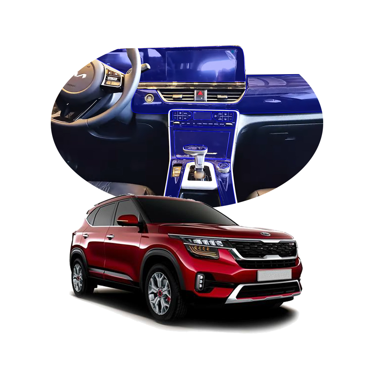 Protector Interior Para Kia Seltos Ex Pack 2024 Ppf Para Auto