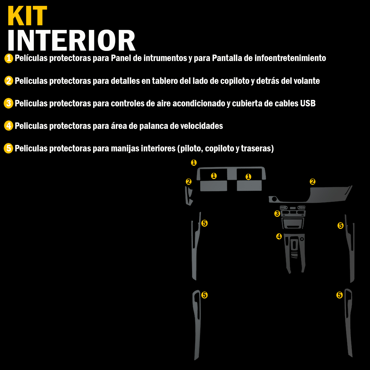 Foto 8 pulgar | Protector Interior Para Kia Seltos Ex Pack 2024 Ppf Para Auto