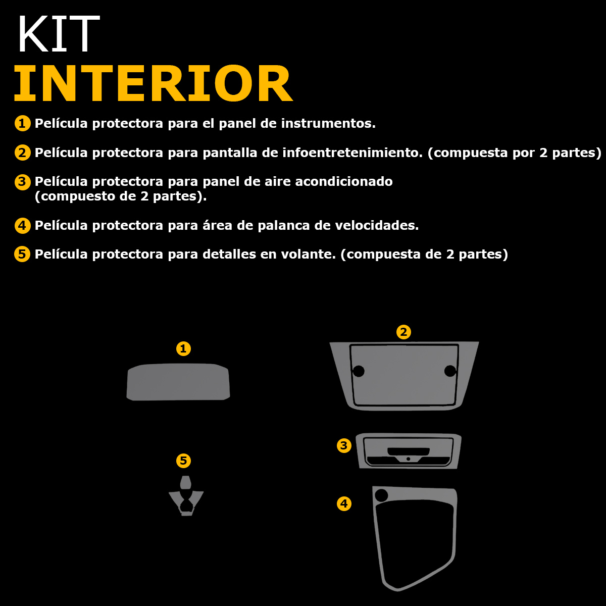 Foto 8 pulgar | Protector Interior Kit Ppf Para Tiguan R-line 1.4 Y 2.0 2024 Ppf
Para Auto