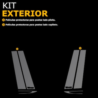 Foto 5 | Protector Exterior Kit Ppf Para Postes Del Vw Virtus 2024 Ppf
Para Auto