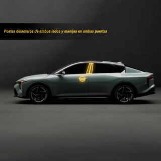 Foto 2 | Protector Exterior Para Postes Kia K4 2025 Color Transparente
Ppf Para Auto