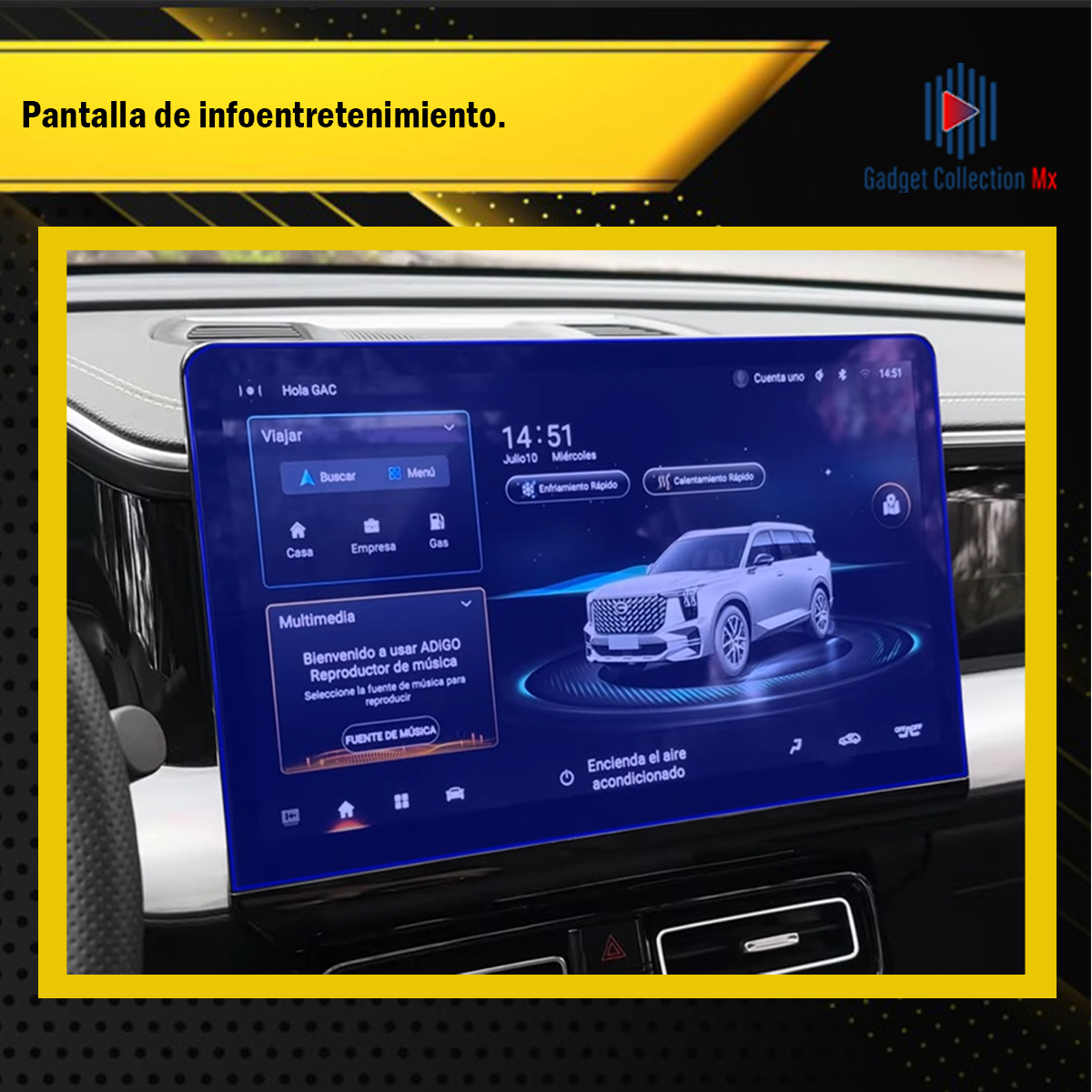 Foto 3 pulgar | Protector Interior Para Gac Gs8 2024 Transparente Ppf Para Auto