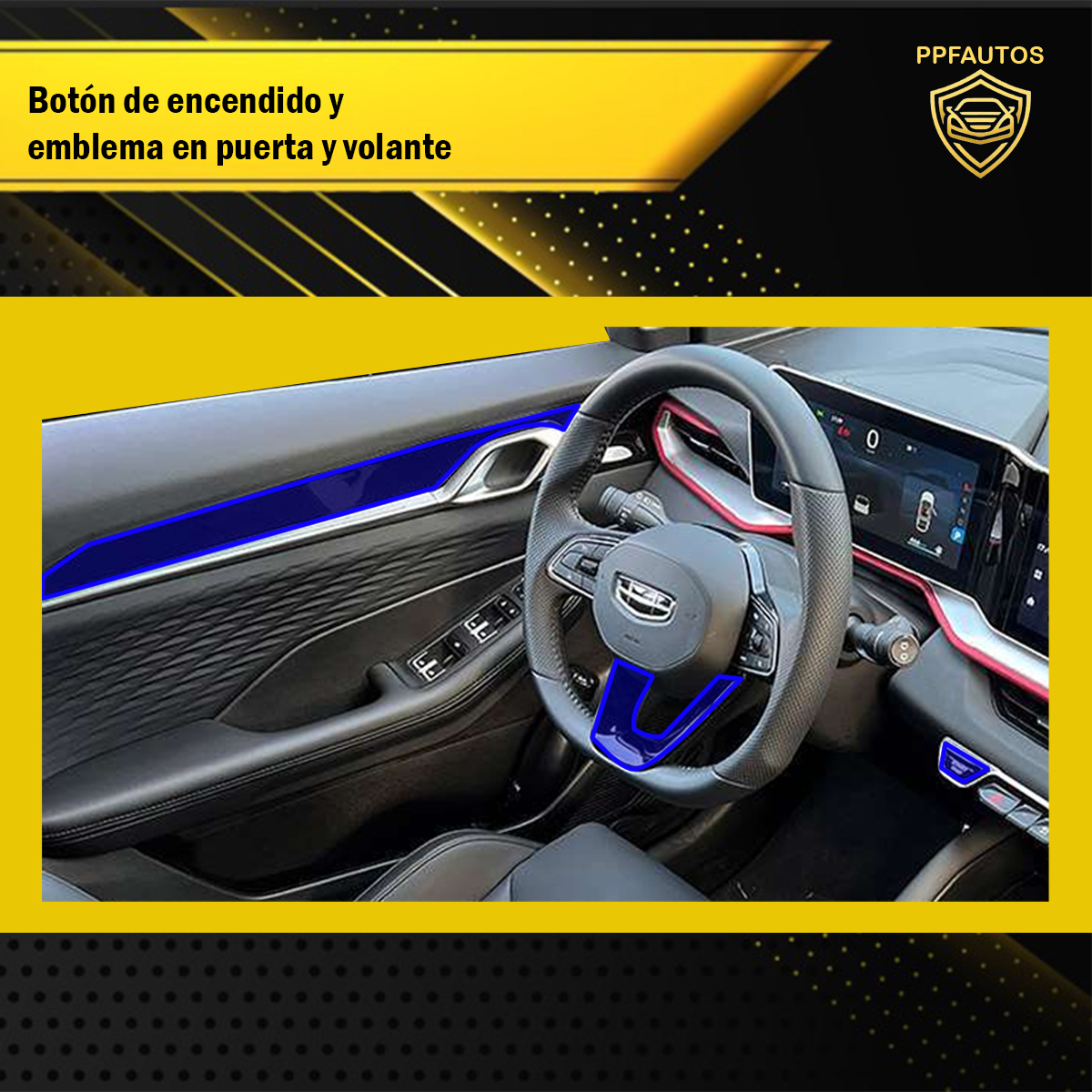 Foto 5 pulgar | Protector Interior Para Geely Coolray 2024 Transparente Ppf
Para Auto