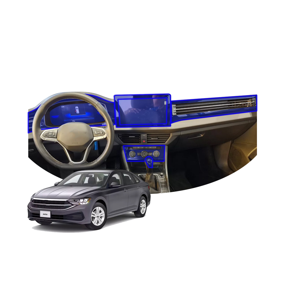 Protector Interior Para Volkswagen Jetta Comfortline 2025 Ppf Para Auto