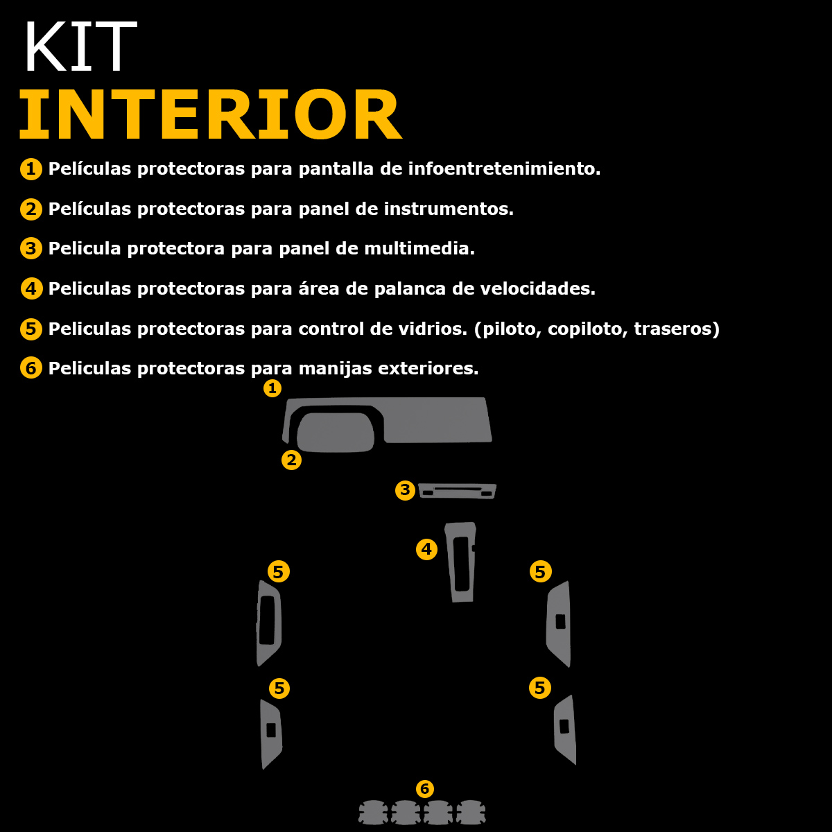 Foto 9 pulgar | Protector Interior Para Mitsubishi Outlander Sport 2025 Ppf
Para Auto