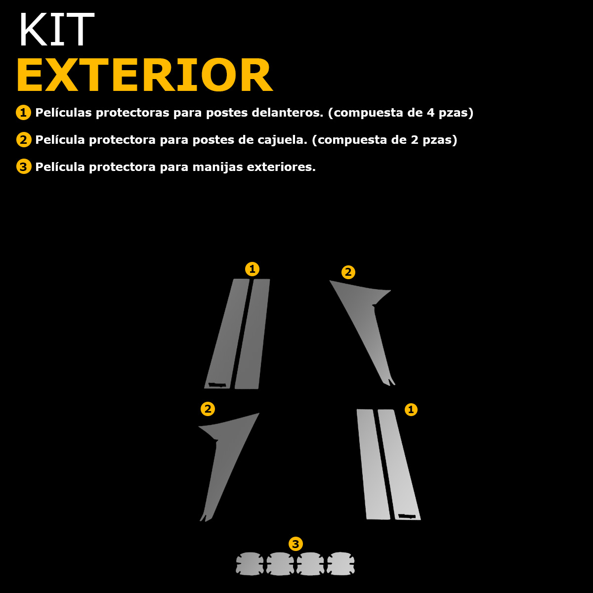 Foto 5 pulgar | Protector Interior Para Postes De Volkswagen Tiguan 2025 Ppf Para Auto