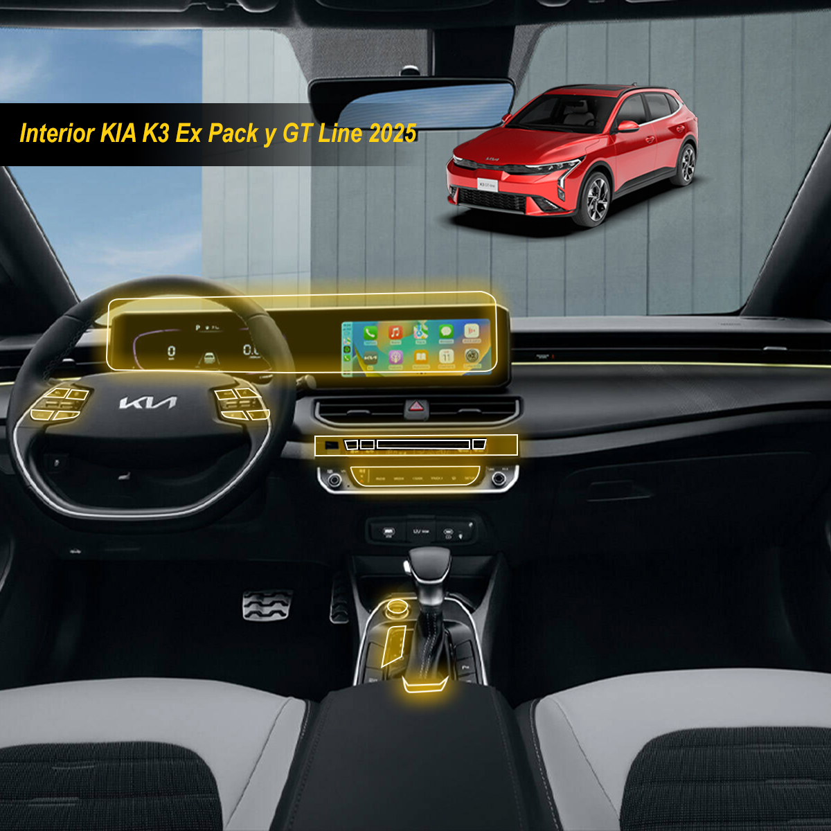 Foto 2 | Protector Interior Para Kia K3 Versiones Ex Pack Y Gt Line 2025
Ppf Para Auto