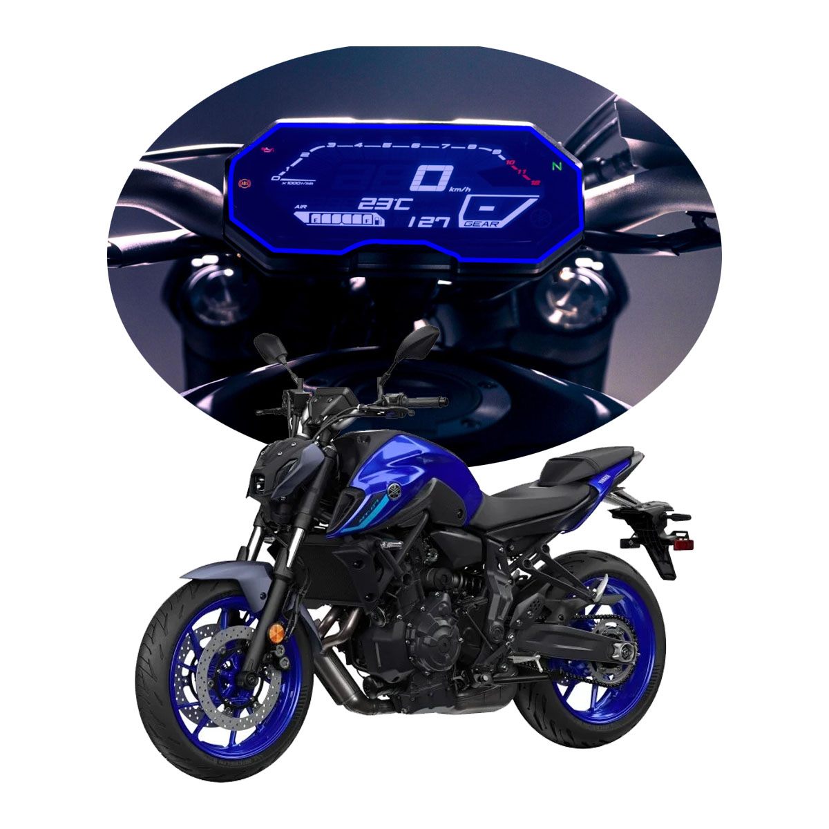 Foto 1 | Protector Exterior Para Tacómetro De Moto Yamaha Mt-07 Ppf
Para Moto