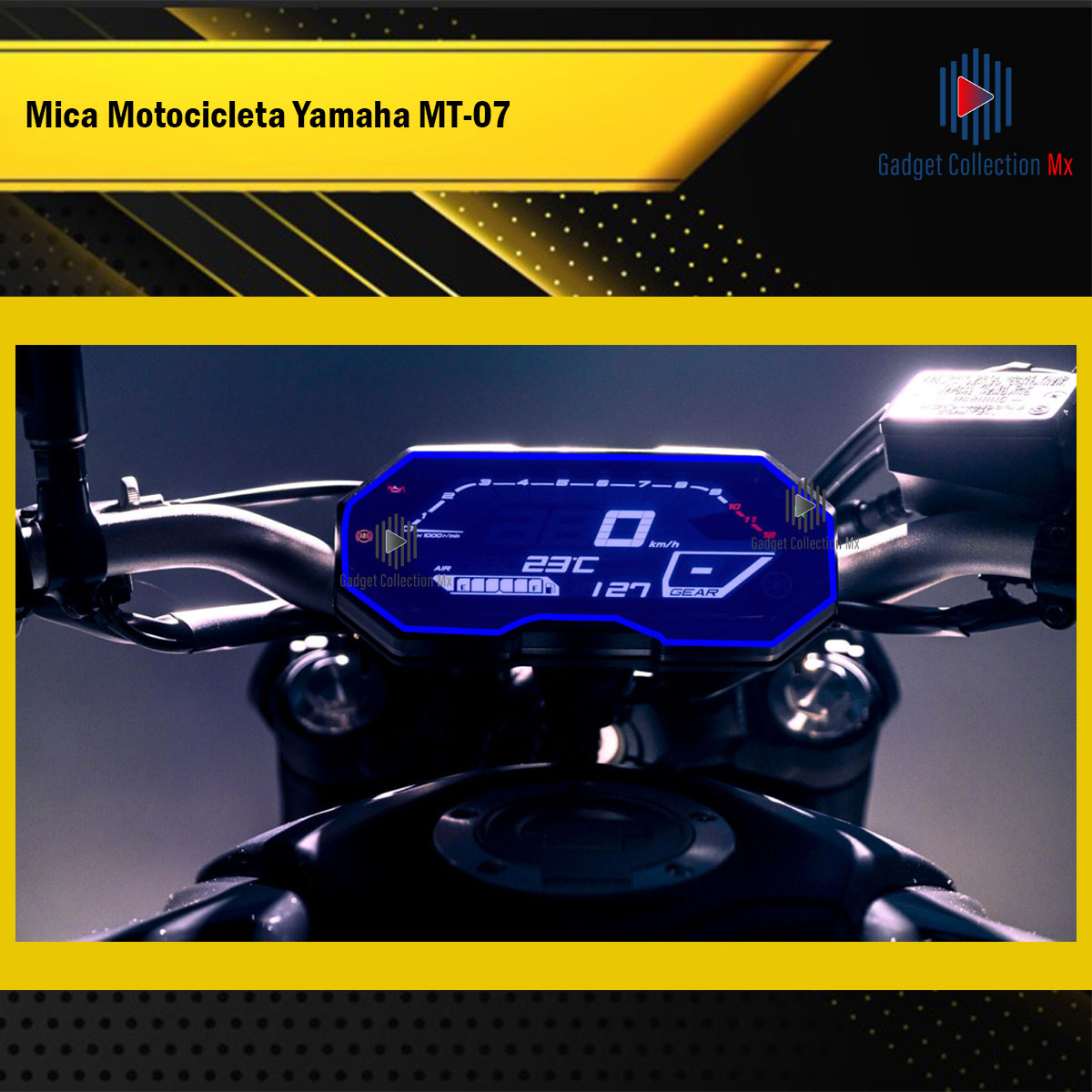 Foto 4 pulgar | Protector Exterior Para Tacómetro De Moto Yamaha Mt-07 Ppf
Para Moto